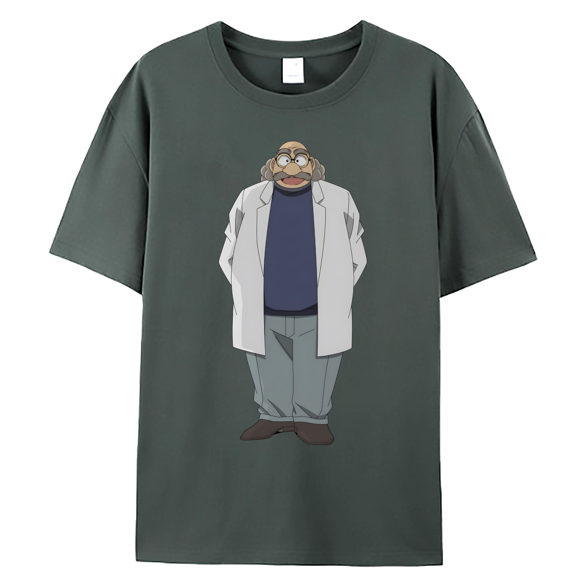（画像用） 名探偵コナン あがさ ひろし Detective Conan Agasa Hiroshi 綿100％ メンズ半袖Tシャツ｜肌触りやわらか＆通気性